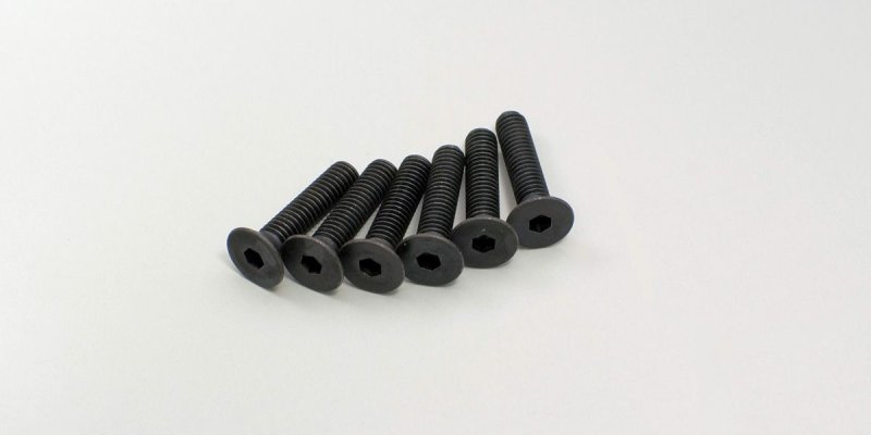 Kyosho 1-S34018H - Flat Head Screw(Hex/M4x18/6pcs)