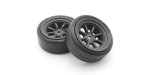 Kyosho FATH710BKD - Premounted Drift Tire FD2(8-Spoke Watanabe Wheel/BK/2pcs)