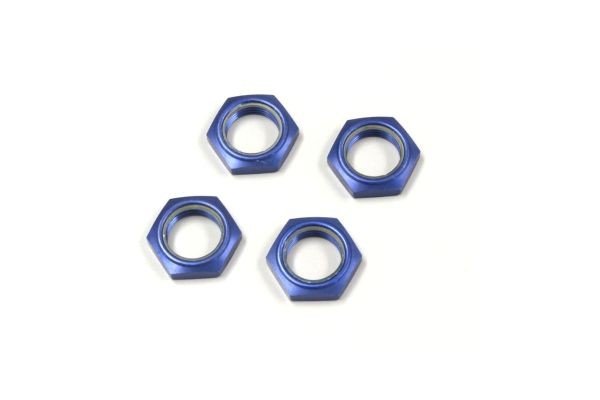 Kyosho IFW336BL - Wheel nut with nylon(Blue/4pcs)