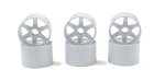 Kyosho PZ301-6W - Front Wheel (White/6pcs)