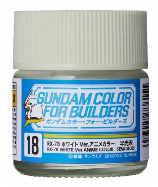 Mr.Hobby UG18 - RX-78 White Ver.Anime Color Semi Gloss 10ml (Mr.Color Gundam Color)