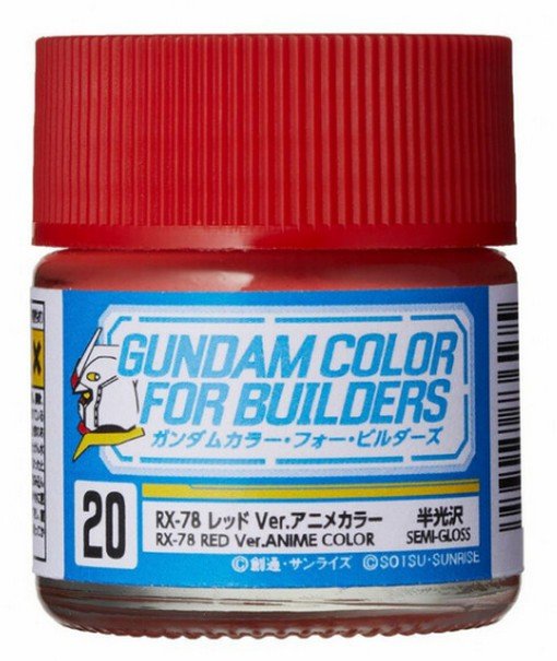 Mr.Hobby UG20 - RX-78 Red Ver.Anime Color Semi Gloss 10ml (Mr.Color Gundam Color)