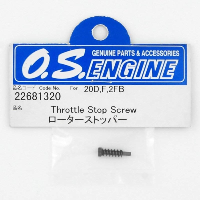 O.S. ENGINES THROTTLE STOP SCREW 20D,20F,2FB