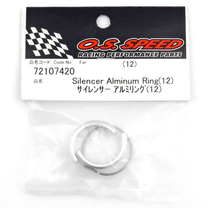 O.S. ENGINES SILENCER CLAMP RING SET 12 T-1060