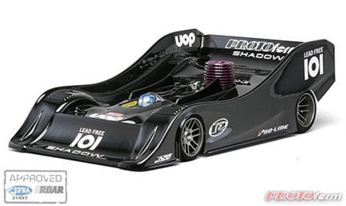 PROTOform 1489-00 Shadow Regular Weight Clear Body for 1:8 On-Road