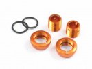 RAD-BA-10015 Aluminum Body Height Fine Adjuster Set for 1/12, Orange