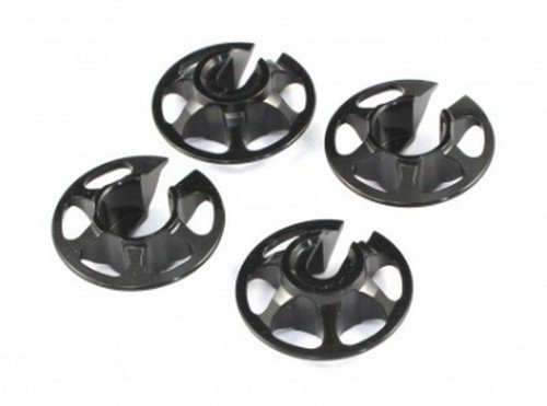 RAD-TA-10002 Aluminum Spring Retainers, 4 pcs, Black