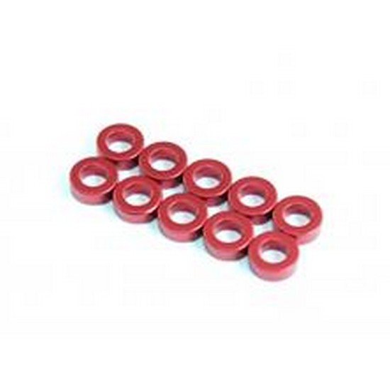 RAD-AC-10019 3x5.5x2.0mm Aluminum Spacer, 10 pcs, Red