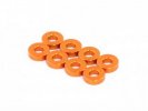 RAD-AC-10027 3x7x2.0mm Aluminum Damper Spacer, 8 pcs, Orange