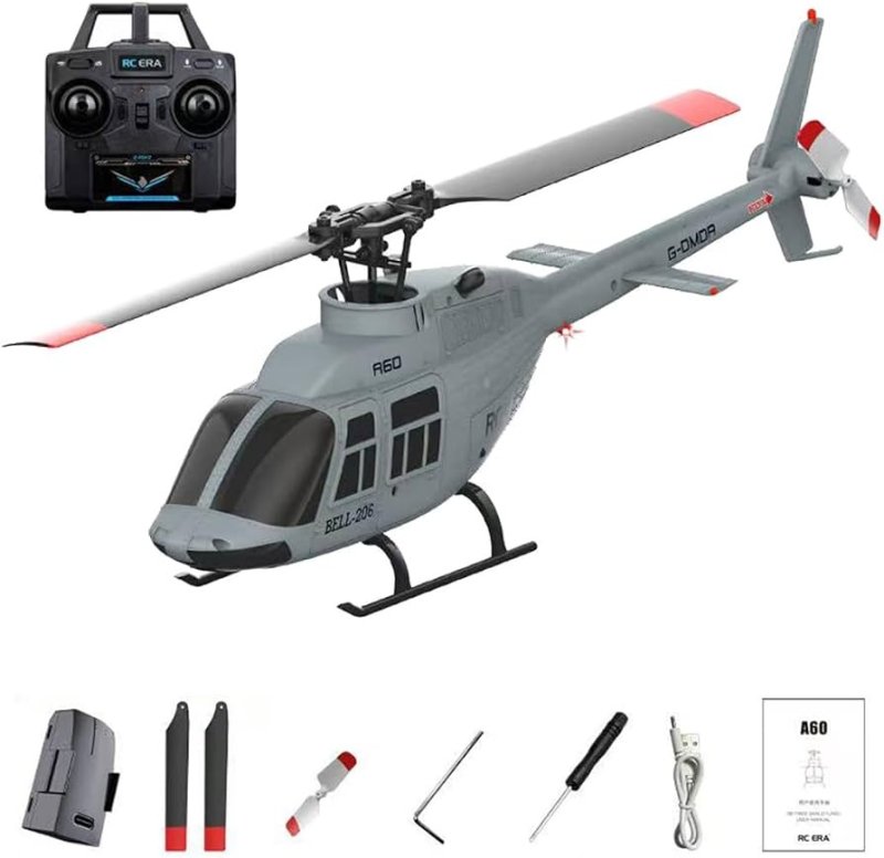 RC ERA 1/42 A60 Mini Bell 206 Gyro Stabilized Helicopter -RTF