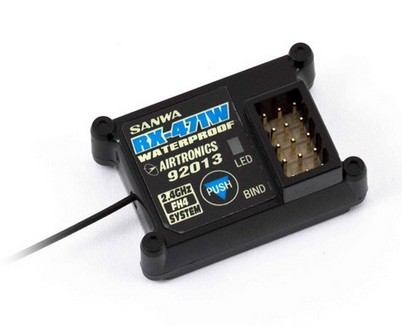 Sanwa RX471W 4Channel 2.4GHz FH4 Waterproof Receiver