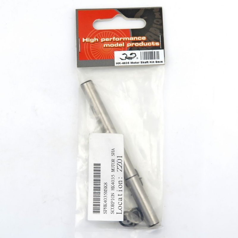 SCORPION HK-4035 OUTRUNNER MOTOR SHAFT KIT 8MM SHAFT