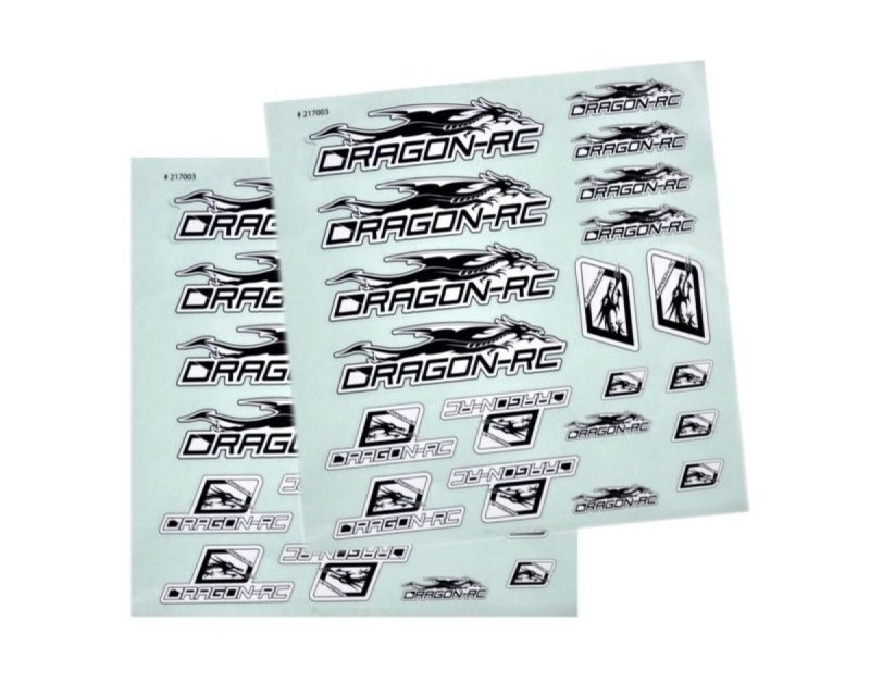 Serpent DRC217003 Decal-sheet Dragon-RC b/w (2)