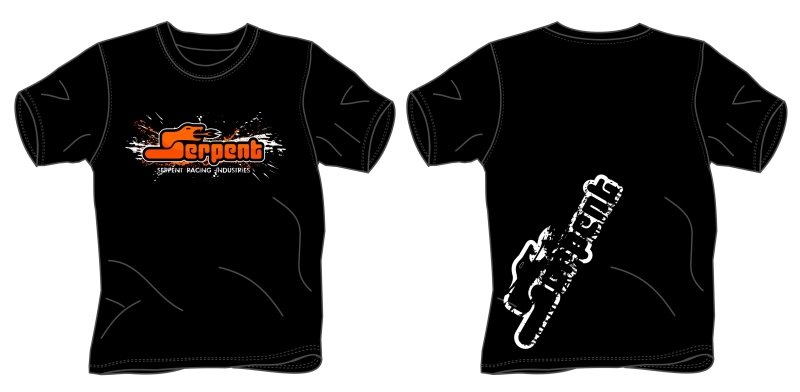 Serpent SER190231 T-shirt Kids Serpent Splash Black (XL)