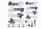 Serpent SER600610 Decal Sheet S811 GT Black and White (2)
