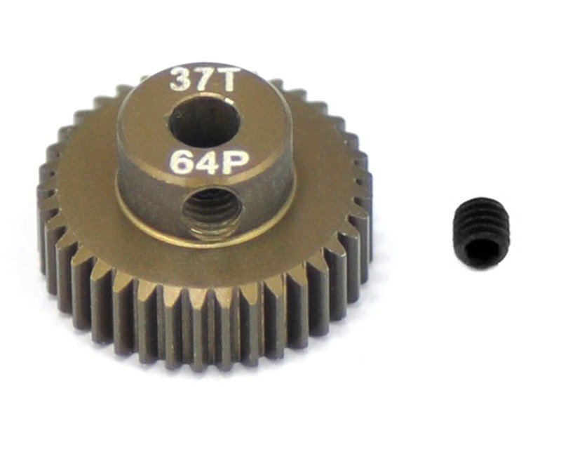 Serpent SER120124 Motor-pinion Aluminum Hard 64P / 37T