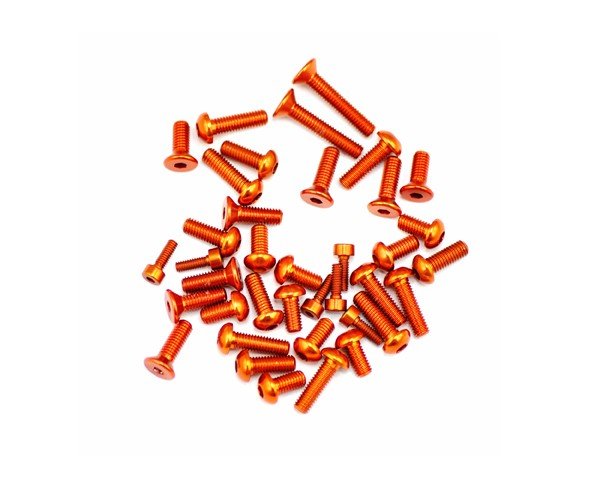 Serpent SER804372 Screw set Aluminium top/side Orange 748 (38)