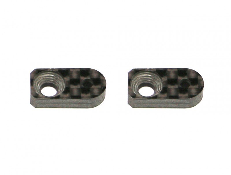 Serpent SER401717 Roll Damper Support -7mm Carbon 4-X (2)