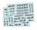 Serpent SER500389 Decal Sheet SRX4 black/white (2)