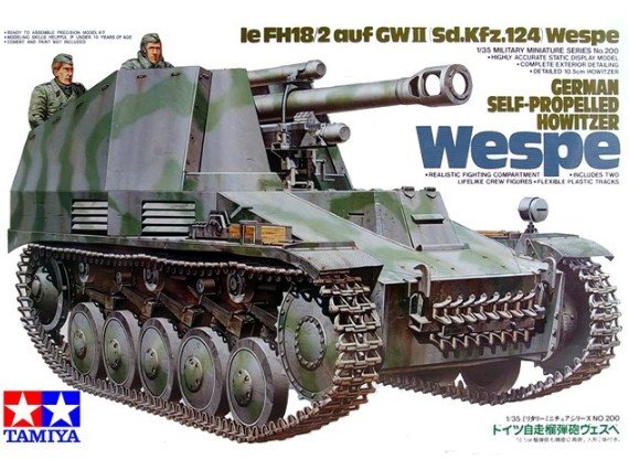 Tamiya 35200 - 1/35 German S.P. Howitzer Wespe WWII