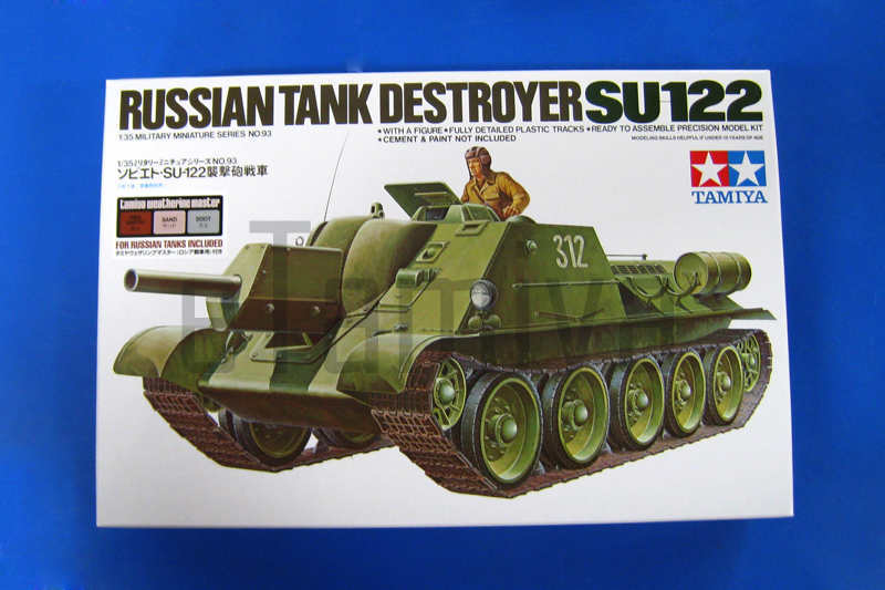 Tamiya 89798 - Russian Tank Destroyer SU-122- 1/35 w/Weathering Master Set