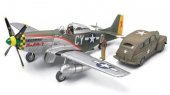 Tamiya 89732 - 1/48 North American P-51D Mustang w/Car