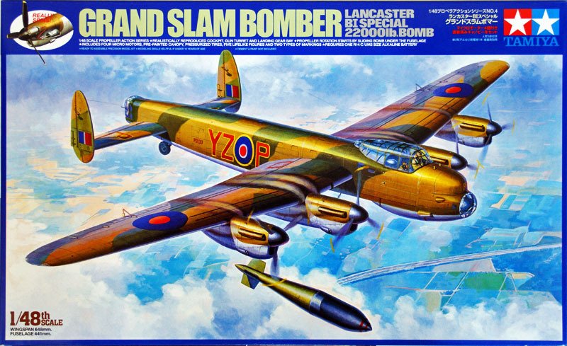 Tamiya 61504 - 1/48 Dambuster/Grand Slam Bomber(Avro Lancaster BI Special 22000lb. Bomb) - Propeller Action
