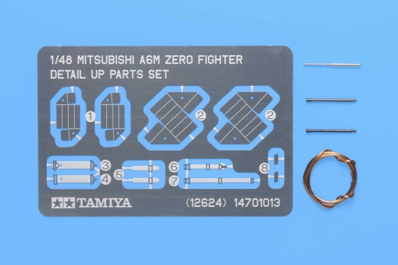 Tamiya 12624 - 1/48 Mitsubishi A6M Zero Fighter Detail-Up Parts Set