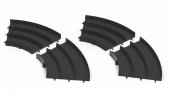 Tamiya 95522 - Curve Section Set (Black, 4 Pcs.)