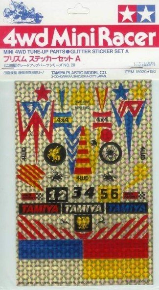 Tamiya 15020 - Mini 4WD Glitter Sticker A Set