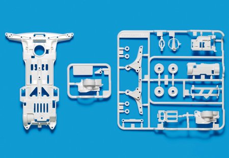 Tamiya 95071 - Super II Reinforced Chassis (White)