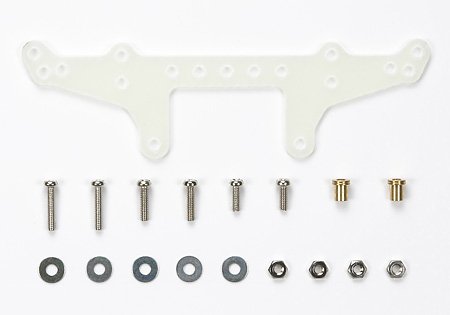 Tamiya 94756 - JR FRP Rear Roller Stay - Super X Chassis Natural Color
