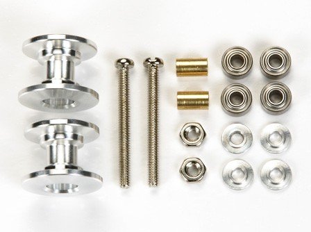 Tamiya 94945 - JR Lightweight Double Aluminum Rollers (13-12mm)