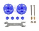 Tamiya 15532 - Plastic Double Rollers (Blue/19mm)