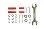 Tamiya 94790 - JR Aluminum Hex Mount Set - Red, 10/15mm