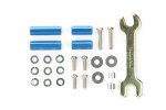 Tamiya 94791 - JR Aluminum Hex Mount Set - Blue, 10/15mm