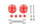 Tamiya 95697 - Jr Low-Friction Plastic Double Rollers (19-19mm,Red) Mini 4WD Station