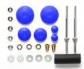 Tamiya 95429 - Large Diameter Stabilizer Head Set (11mm/15mm) (Blue)