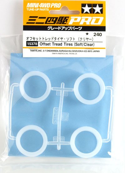 Tamiya 15378 - JR Offset Tread Tires (Soft/Clear)