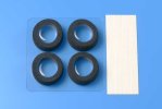 Tamiya 15388 - NARROW RESTON SPONGE TIRES - BLACK