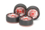 Tamiya 15410 - JR Wheel w/Aluminum Disc Set - Stipe Markings