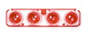 Tamiya 94908 - JR Large Diameter Low-Profile Tire/Wheel Set - 30th Anniversary - Red