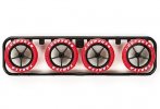 Tamiya 95045 - JR Hard Large Diameter Arched Tire Set (Red) J-Cup 2014 Special