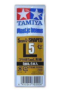 Tamiya 70200 - Plastic Beams 5mm L-Shaped - 5pcs