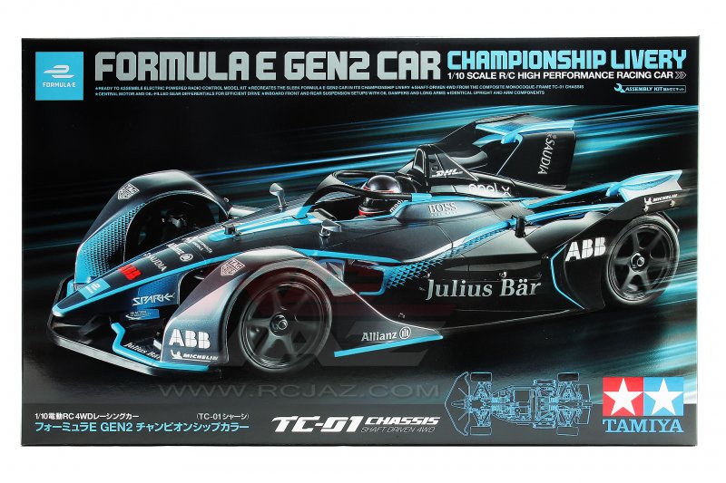 Tamiya 58681 - 1/10 TC-01 Formula E GEN2 Car Championship Livery (TC01 Chassis)