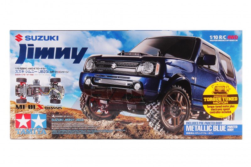 Tamiya 58621 MV-01X | 1/10 RC Suzuki Jimny (JB23) Painted Metallic Blue Body