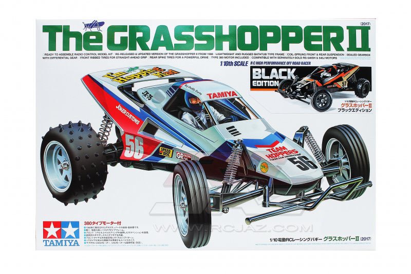 Tamiya 47471-60A - 1/10 The Grasshopper II Black Edition (W/O ESC)