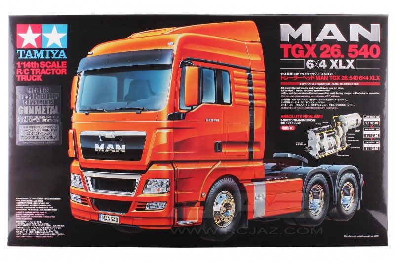 Tamiya 56346 - 1/14 MAN TGX 26.540 6x4 XLX (Gun Metal Edition)