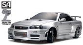 Tamiya 51246-57984-COMBO - 1/10 RC RTR XB 2.4Ghz Nismo R34 GT-R - Z-Tune (Clear Body) (TT-02 Chassis)