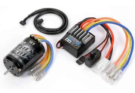 Tamiya 45058 - Brushless Motor TBLM-01S 16T & Brushless ESC TBLE-02S Sensored